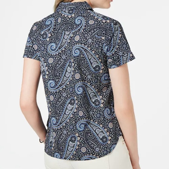 Tommy Hilfiger Pacific Paisley Button-Up Camp Shirt size M - Picture 2 of 7